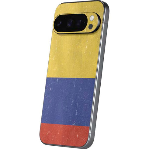 Colombia Flag Distressed Google Pixel 9 Pro Skin